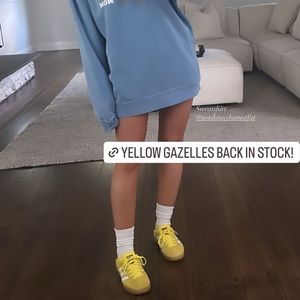 Yellow Adidas Gazelle Brand New